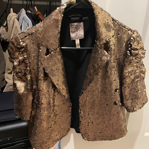 Gold sequin Jacket - Picture 1 of 1